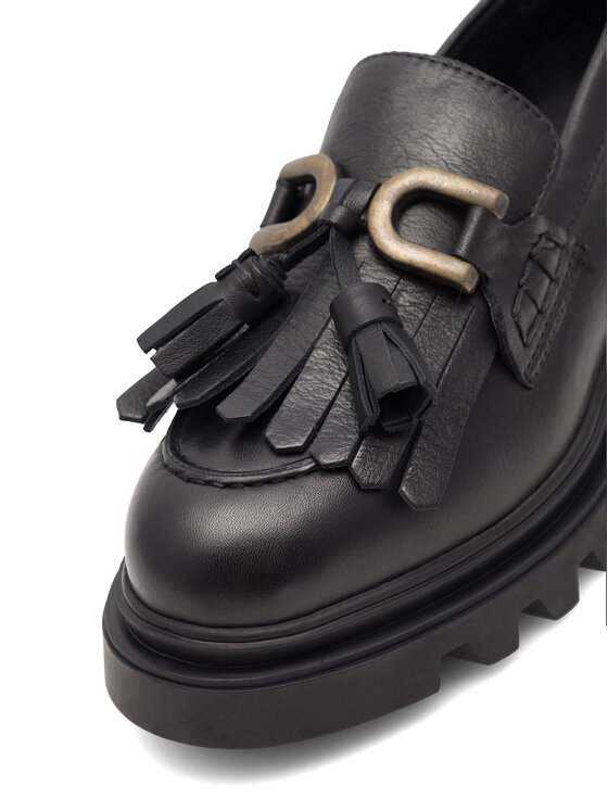 Badura Loafersy Badura 22SS24 Czarny