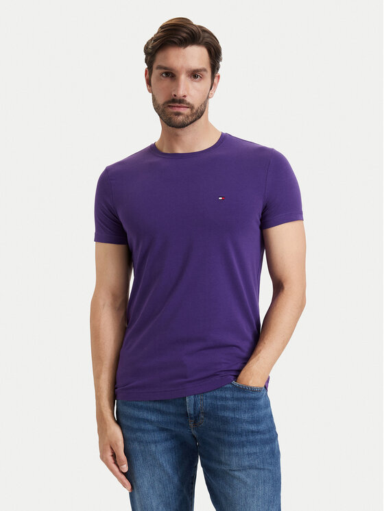 Tommy Hilfiger Tommy Hilfiger Camiseta MW0MW10800 Violeta Slim Fit