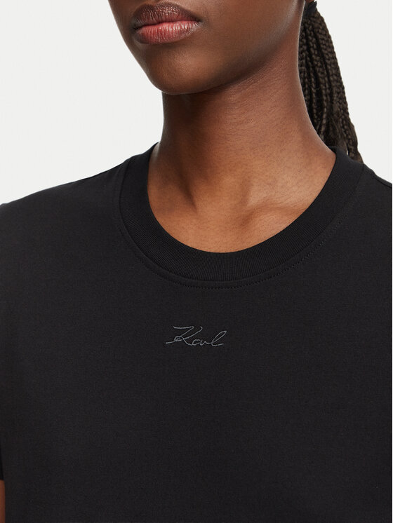 KARL LAGERFELD KARL LAGERFELD Camiseta B2W17094 Negro Regular Fit