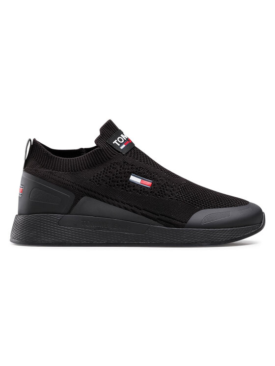 Tommy Jeans Sportcipők Tommy Jeans Flexi Sock Runner EM0EM00664 Fekete