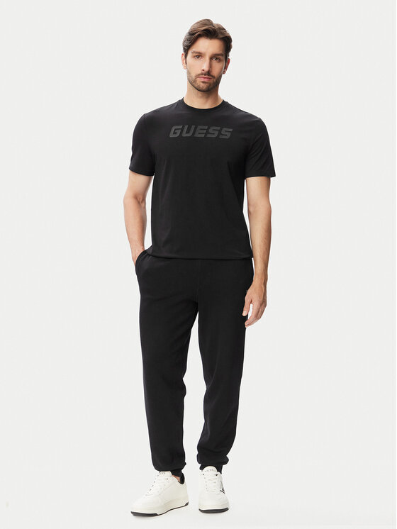 Guess Guess Футболка Z6YI26 K5090 Чорний Regular Fit