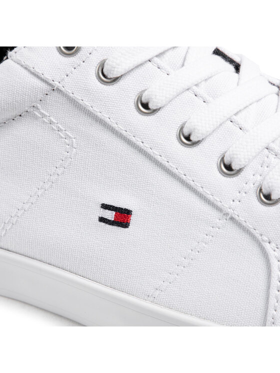 Tommy Hilfiger Superge Tommy Hilfiger Iconic Long Lace Sneaker FM0FM01536 Bela
