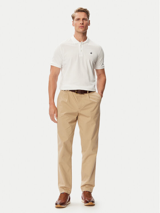 Beverly Hills Polo Club Beverly Hills Polo Club Поло P-SS26M-P42560 Білий Regular Fit