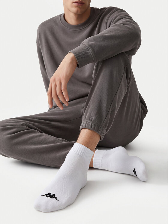 Kappa Довгі шкарпетки Kappa CEO_KR_GOAL_SS26 (3-PACK) Білий