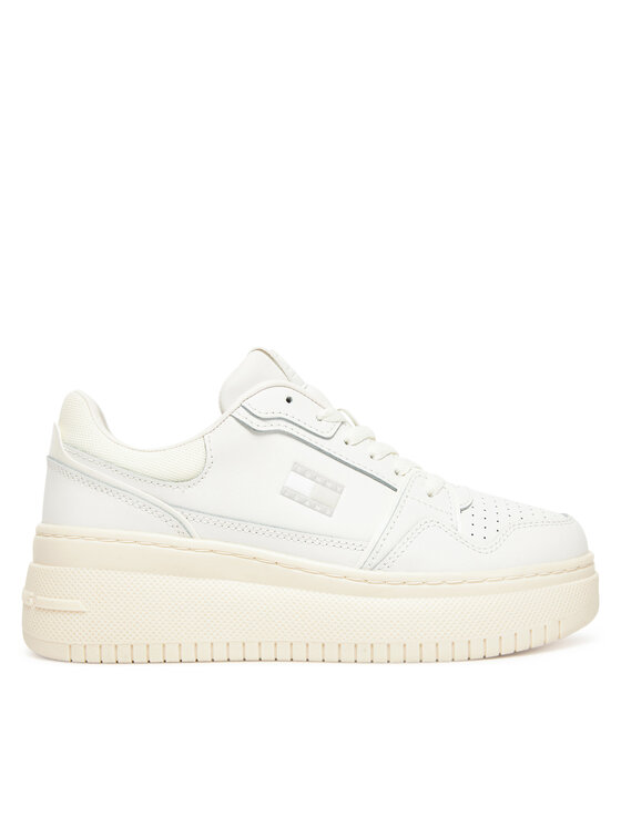 Tommy Jeans Tenisice Tommy Jeans Tjw Retro Basket Flatform EN0EN02840 Écru