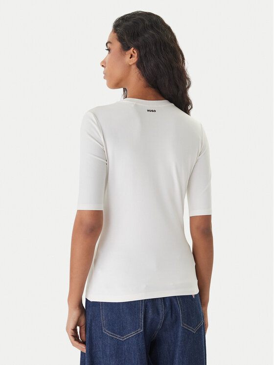 HUGO HUGO Футболка Darnelia 50515019 Білий Slim Fit
