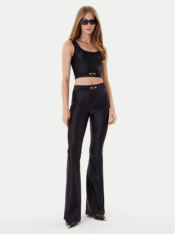 Just Cavalli Just Cavalli Топ 78PAM2A6 Чорний Slim Fit