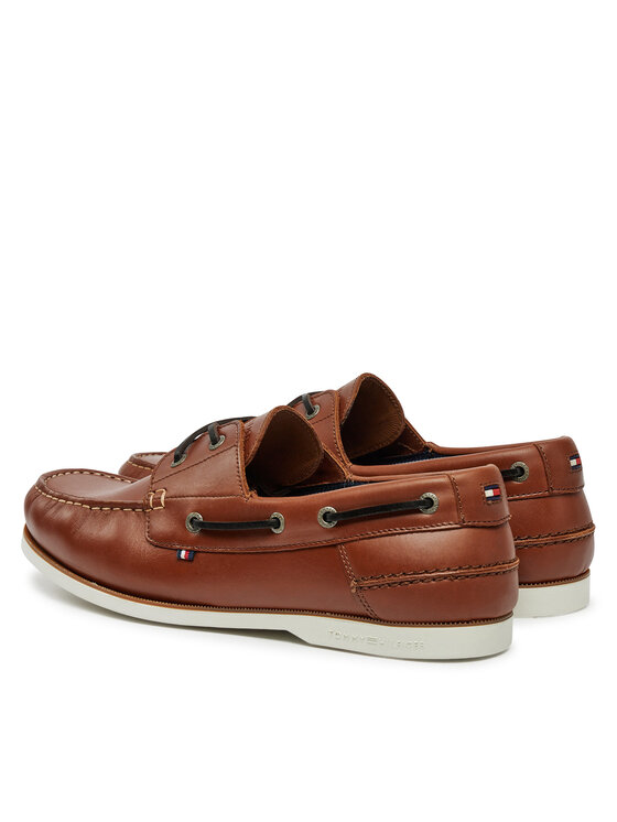 Tommy Hilfiger Scarpe basse Tommy Hilfiger Th Boat Shoe Core Lth FM0FM05569 Marrone