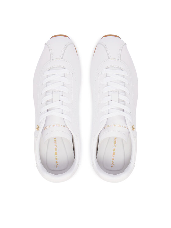 Tommy Hilfiger Sneakersy Tommy Hilfiger Th Low Profile Runner FW0FW08951 Biela