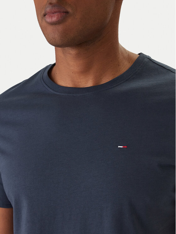Tommy Jeans Tommy Jeans Majica DM0DM04411 Mornarsko modra Slim Fit