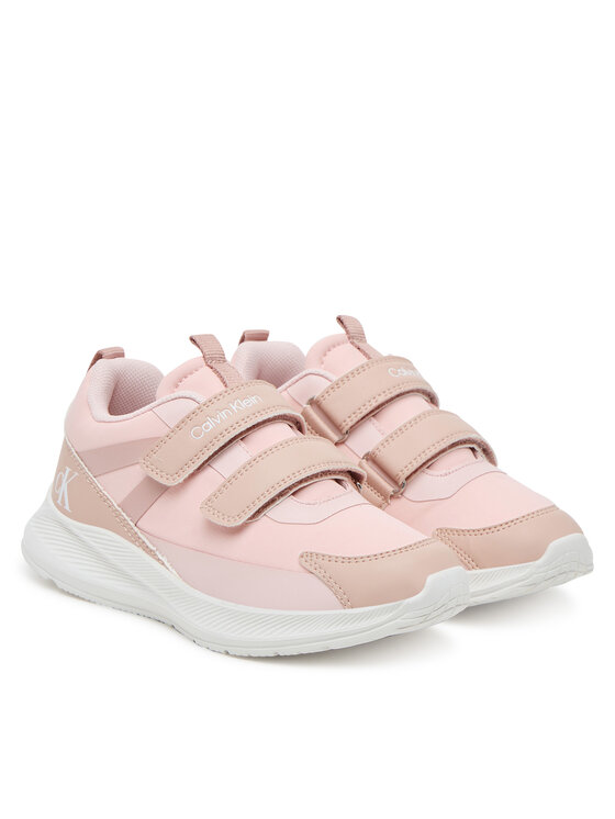 Calvin Klein Sneakersy Calvin Klein Low Cut Velcro Sneaker V1A9-83102-1845 D Ružová