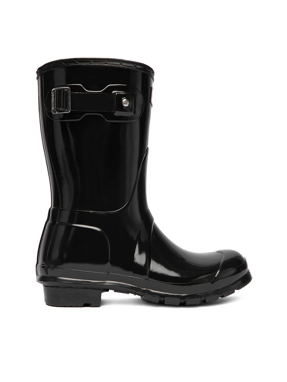 Hunter Гумові чоботи Hunter Original Gloss Short WFS1000RGL Чорний