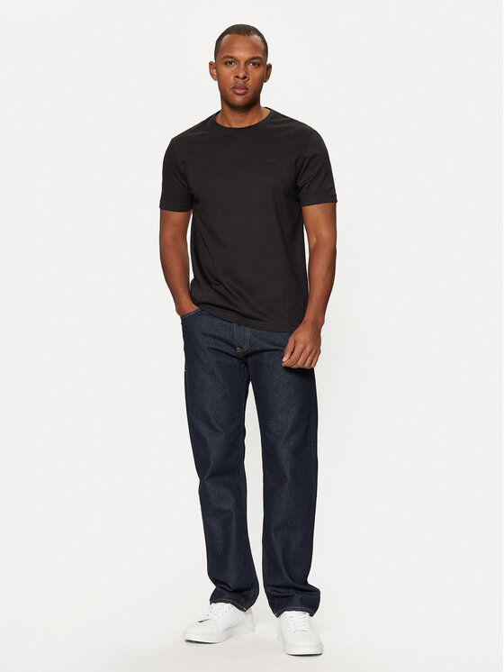 Calvin Klein Calvin Klein Majica Smooth Cotton T-Shirt K10K112229 Črna Regular Fit