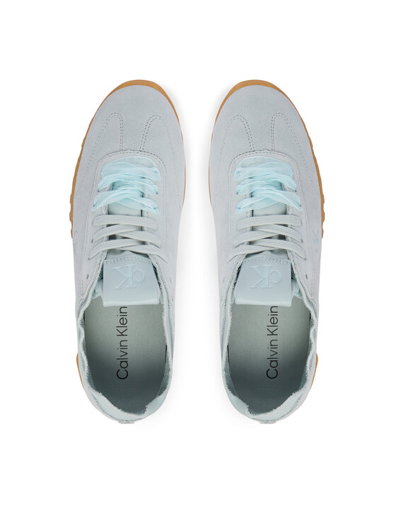 Calvin Klein Superge Calvin Klein Low Profile Run Mg Sue Db Laces HW0HW03150 Svetlo modra
