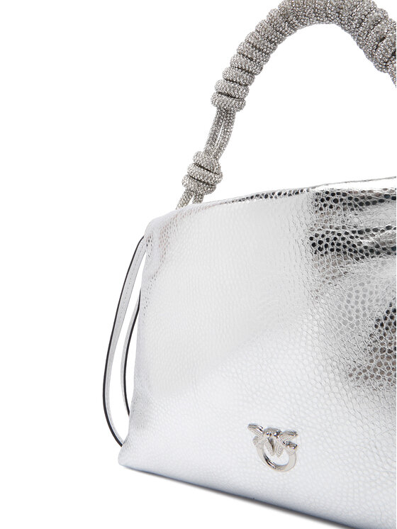PINKO Ročna torba PINKO Mini Clutch+Manico SP Al 25-26 PLTT 105908 A2WD Srebrna