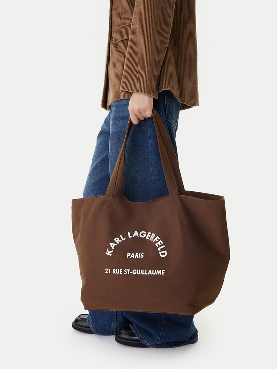 KARL LAGERFELD Kabelka KARL LAGERFELD A1W50006 Hnedá