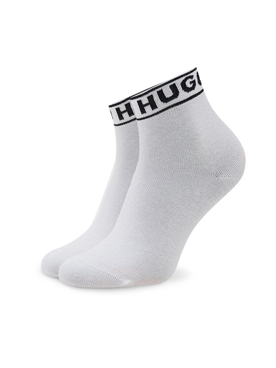 HUGO Довгі шкарпетки HUGO Logo 50469291 Білий