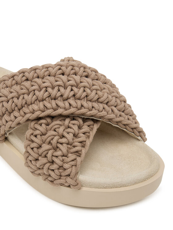 Inuikii Шльопанці Inuikii Woven 1004.003.0062 Бежевий