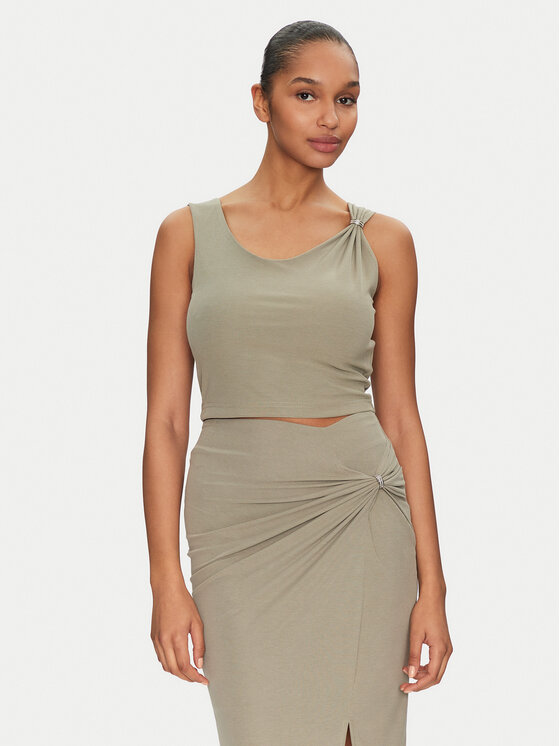 Guess Guess Top W5GP22 KAQL2 Zelena Regular Fit