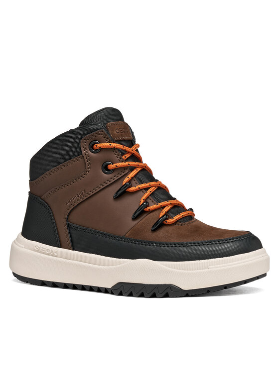 Geox Schnürschuhe Geox J Bunshee Boy B Abx J56FMA 0ME32 C6006 M Dunkelbraun