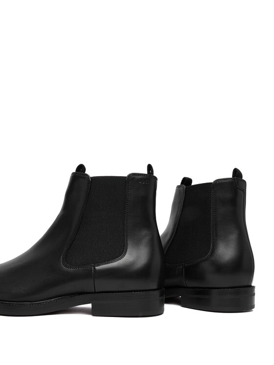 BOSS Kotníková obuv s elastickým prvkem BOSS Dressletic 50549658 Černá