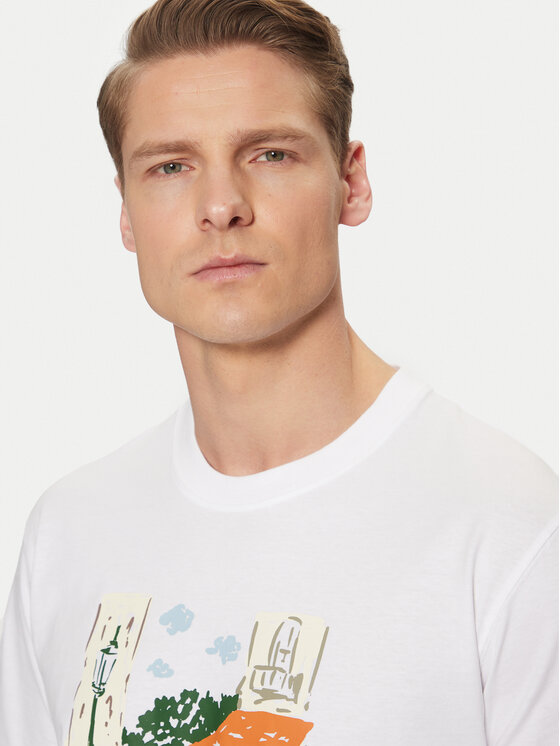 Jack & Jones Jack & Jones T-shirt Machester 12273549 Bijela Relaxed Fit