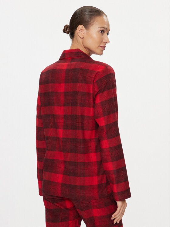 Calvin Klein Underwear Calvin Klein Underwear Pidžama košulja 000QS7034E Crvena Relaxed Fit