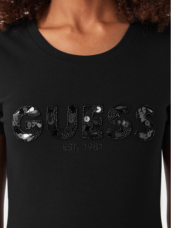 Guess Guess Camiseta W5GI17 J1314 Negro Slim Fit