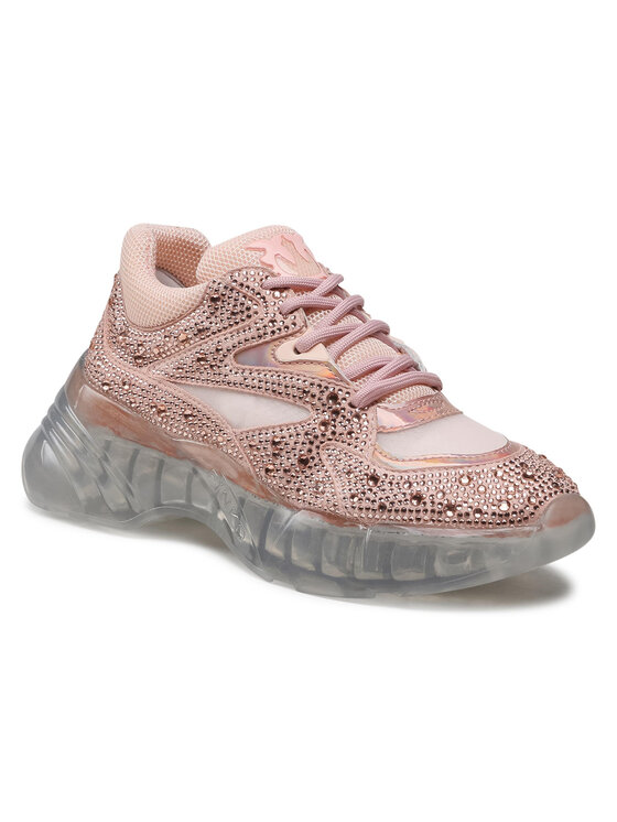 PINKO Sneakersy Pinko Rubino Diamond 1 PE 21 BLKS1 1H20V2 Y73H Różowy