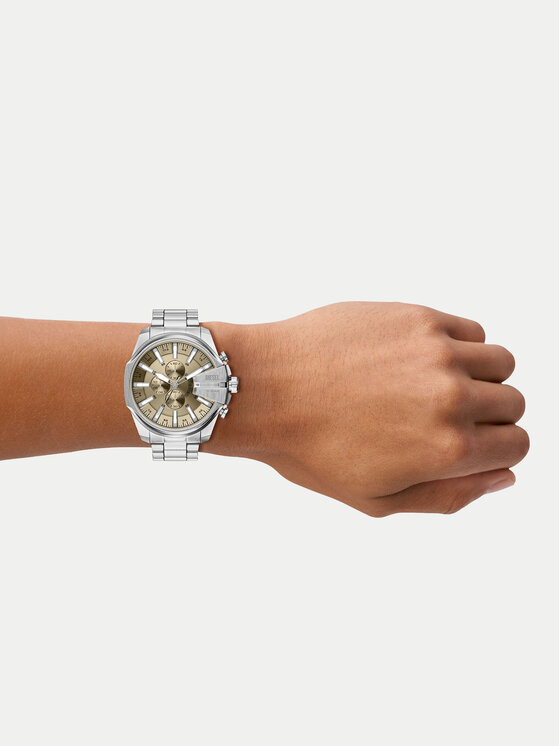Diesel Годинник Diesel Mega Chief Slim DZ4702 Срібний
