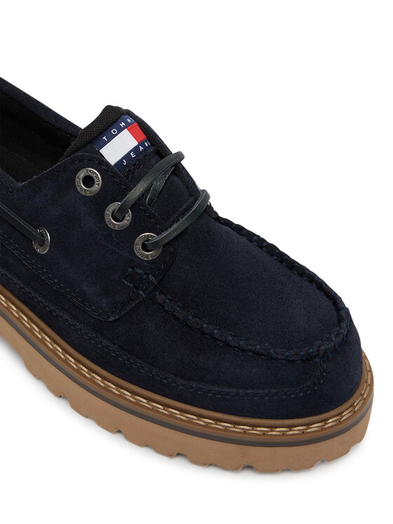 Tommy Jeans Półbuty Tommy Jeans Tjw Archive '01 Low Boat Shoe EN0EN03157 Granatowy