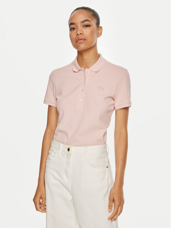 Lacoste Lacoste Polo majica PF5462 Roza Slim Fit