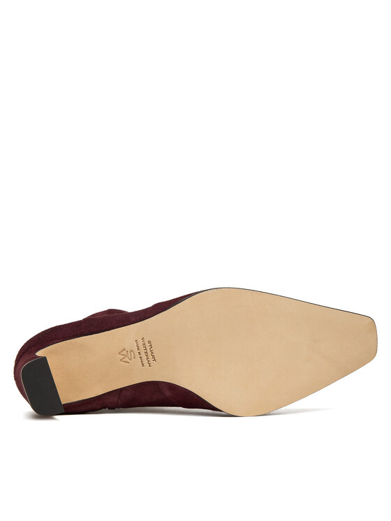 Stuart Weitzman Botki Stuart Weitzman Stassi SM498 Bordowy