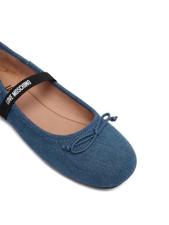 LOVE MOSCHINO Балетки LOVE MOSCHINO JA11121G1OJO5700 Голубий