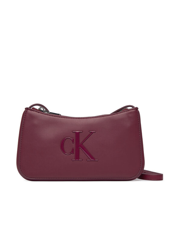 Calvin Klein Ročna torba Calvin Klein Bold Ck Mini Bag LV04F1125G Bordo rdeča