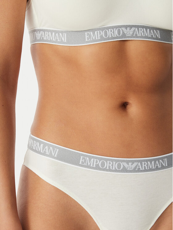 Emporio Armani Underwear Emporio Armani Underwear Conjunto de bragas brasileñas EW000404 AF19026 M0082 Blanco