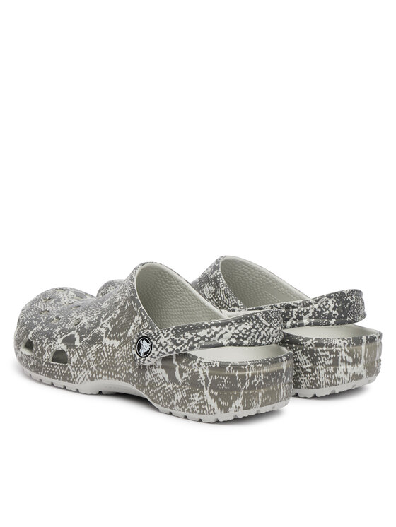 Crocs Шльопанці Crocs Classic Pop Animal Clogs 214153 Сірий