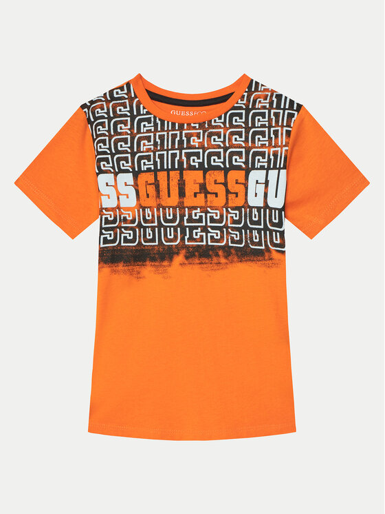 Guess Guess Футболка L5RI23 K8HM4 Оранжевий Regular Fit