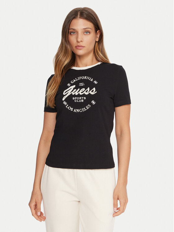 Guess Guess Camiseta V5BI03 J1314 Negro Slim Fit