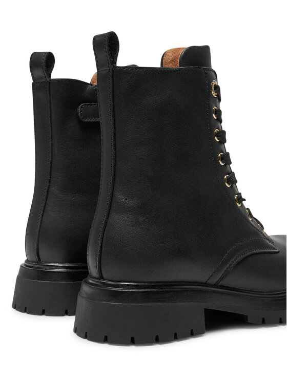 Tommy Hilfiger Trapery Tommy Hilfiger Lace Up Bootie T3A5-33568-0092 M Czarny