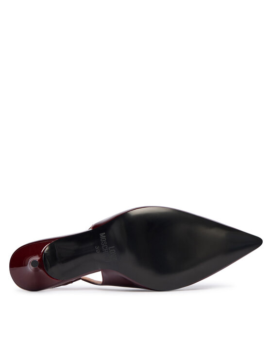 LOVE MOSCHINO Lodičky LOVE MOSCHINO JA10517G0NIH0556 Bordó