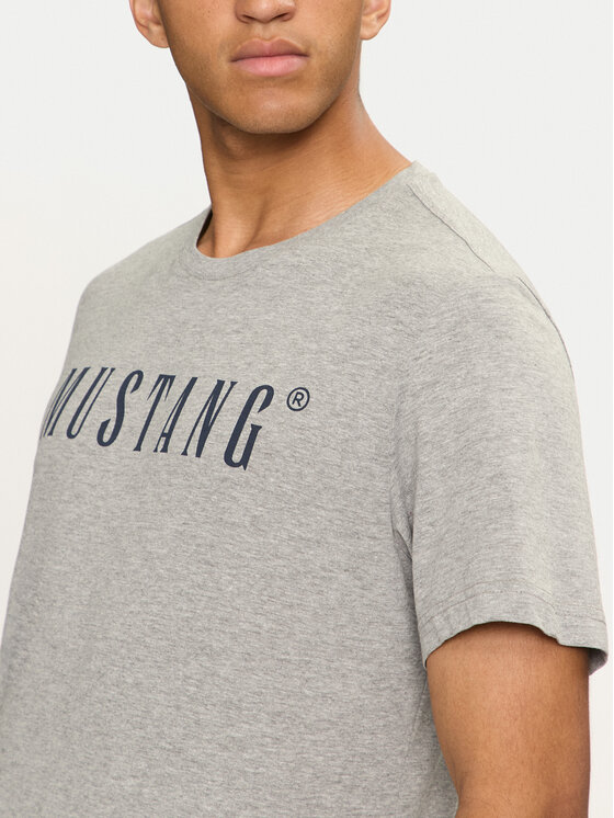 Mustang Mustang T-shirt Austin 1014695 Grigio Regular Fit