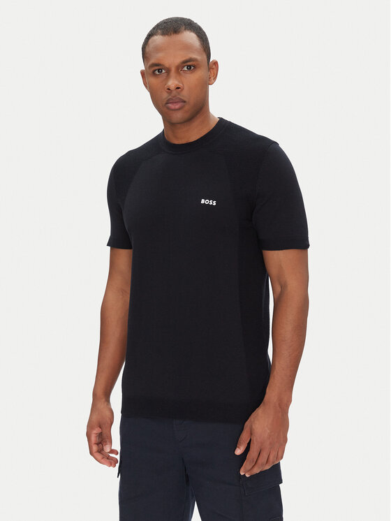BOSS BOSS Футболка Momentum 50520683 Cиній Regular Fit