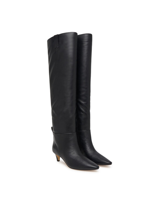MICHAEL Michael Kors Kozačky MICHAEL Michael Kors Daniela Kitten 40F6DNMB5L Černá