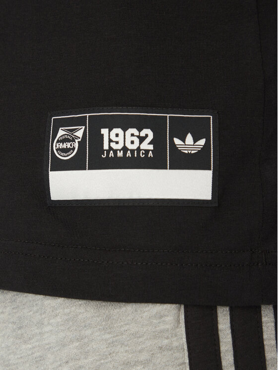 adidas adidas Футболка Jamaica VRCT JE5331 Чорний Regular Fit
