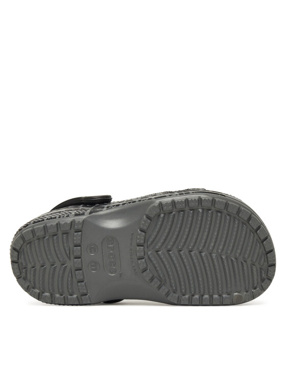 Crocs Papucs Crocs Kids Tire Print Classic Clog 211261 Szürke