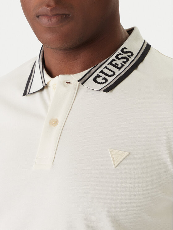 Guess Guess Polo M6RP60 K7O64 Écru Regular Fit