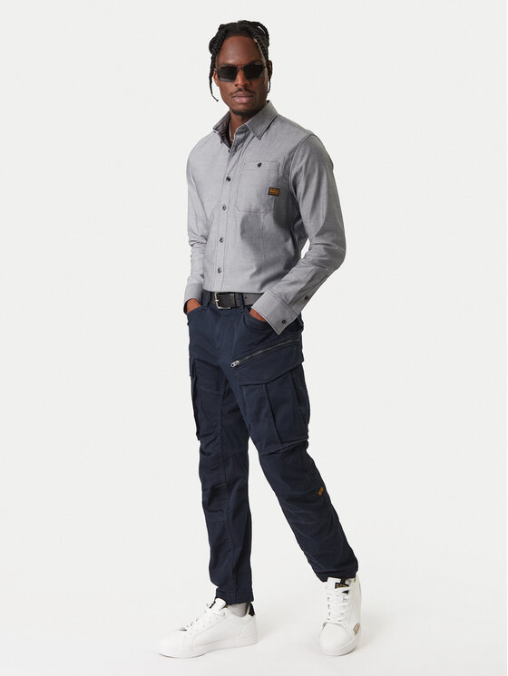 G-STAR G-Star Raw Pantaloni di tessuto Rovic 3D D02190 Blu scuro Regular Fit