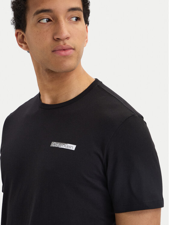 Calvin Klein Calvin Klein Camiseta SS 30s EU LV04LG810G Negro Slim Fit