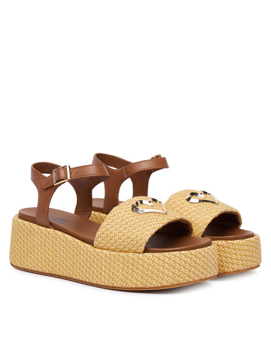LOVE MOSCHINO Босоніжки LOVE MOSCHINO JA16127I0OJR610B Бежевий